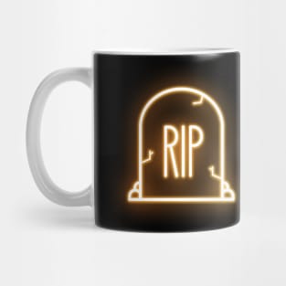 Gravestone in Neon Optics Mug